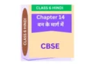 Chapter 14. वन के मार्ग में CBSE CLASS 6 HINDI WORKSHEET