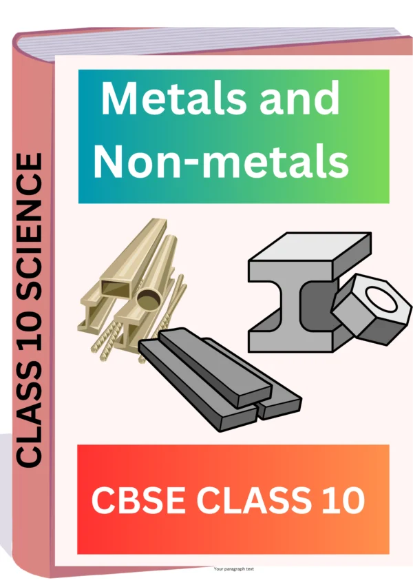 Metals and Non-metals CLASS 10 CBSE WORKSHEET