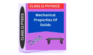 Mechanical Properties Of Solids CLASS 11 PHYSICS WORKSHEET
